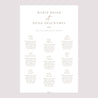 Plan de table Mariage Portrait 60 x 90 cm Dorure élégante photo N° 2
