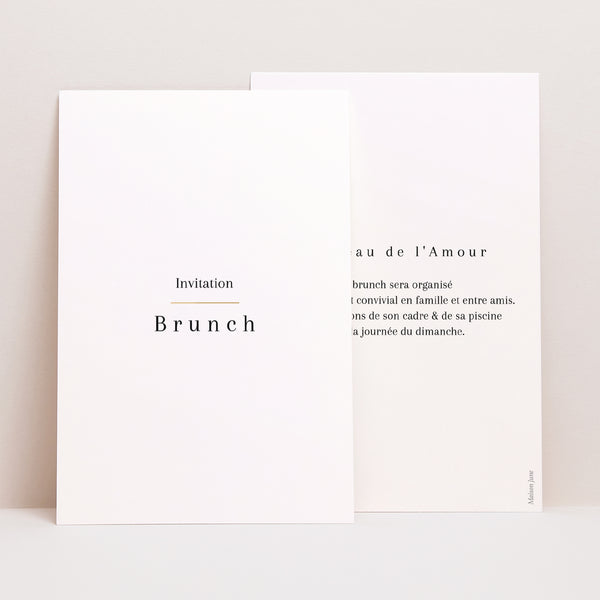 Invitations Mariage Portrait Destins liés photo