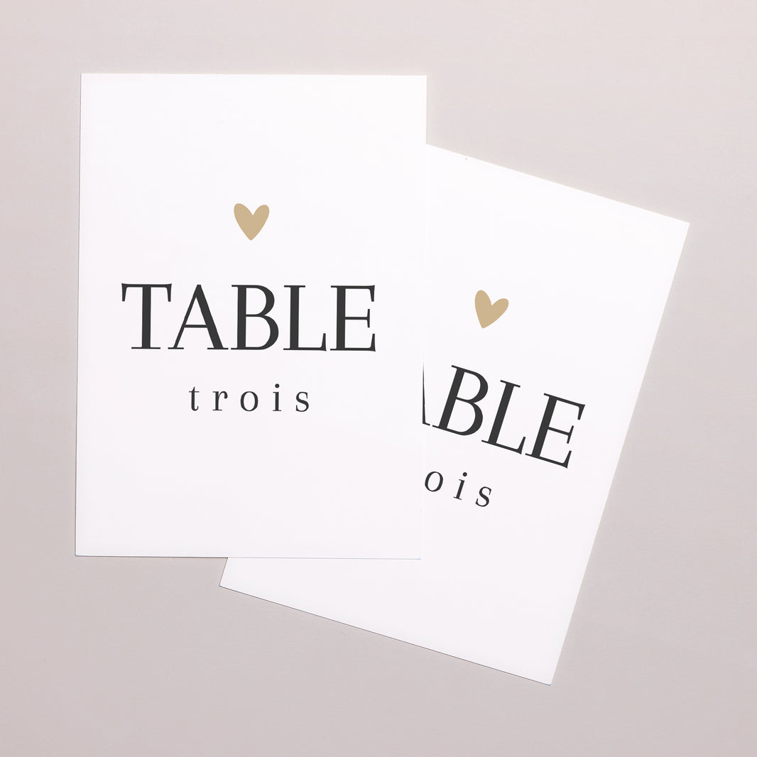 Marque table Mariage Rectangle Amour immense photo N° 2