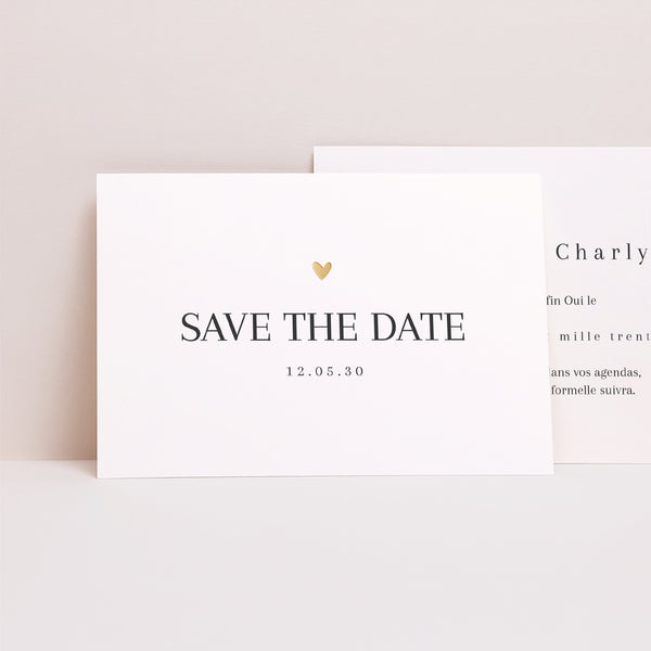Save the date Mariage Paysage Amour immense photo