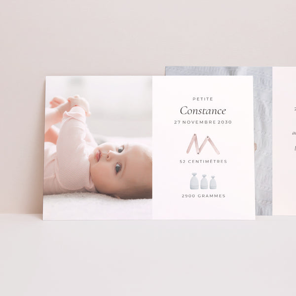 Faire-part Naissance Paysage Douceur d'Aquarelle photo