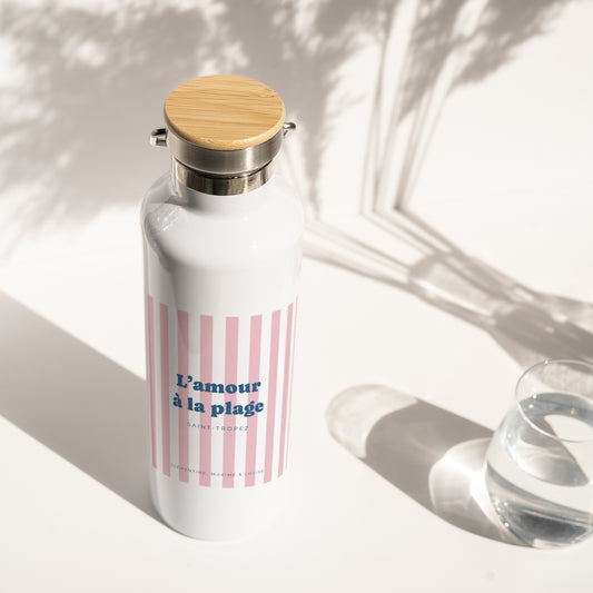 Gourde Objets 75 cl L'amour à la plage rose photo