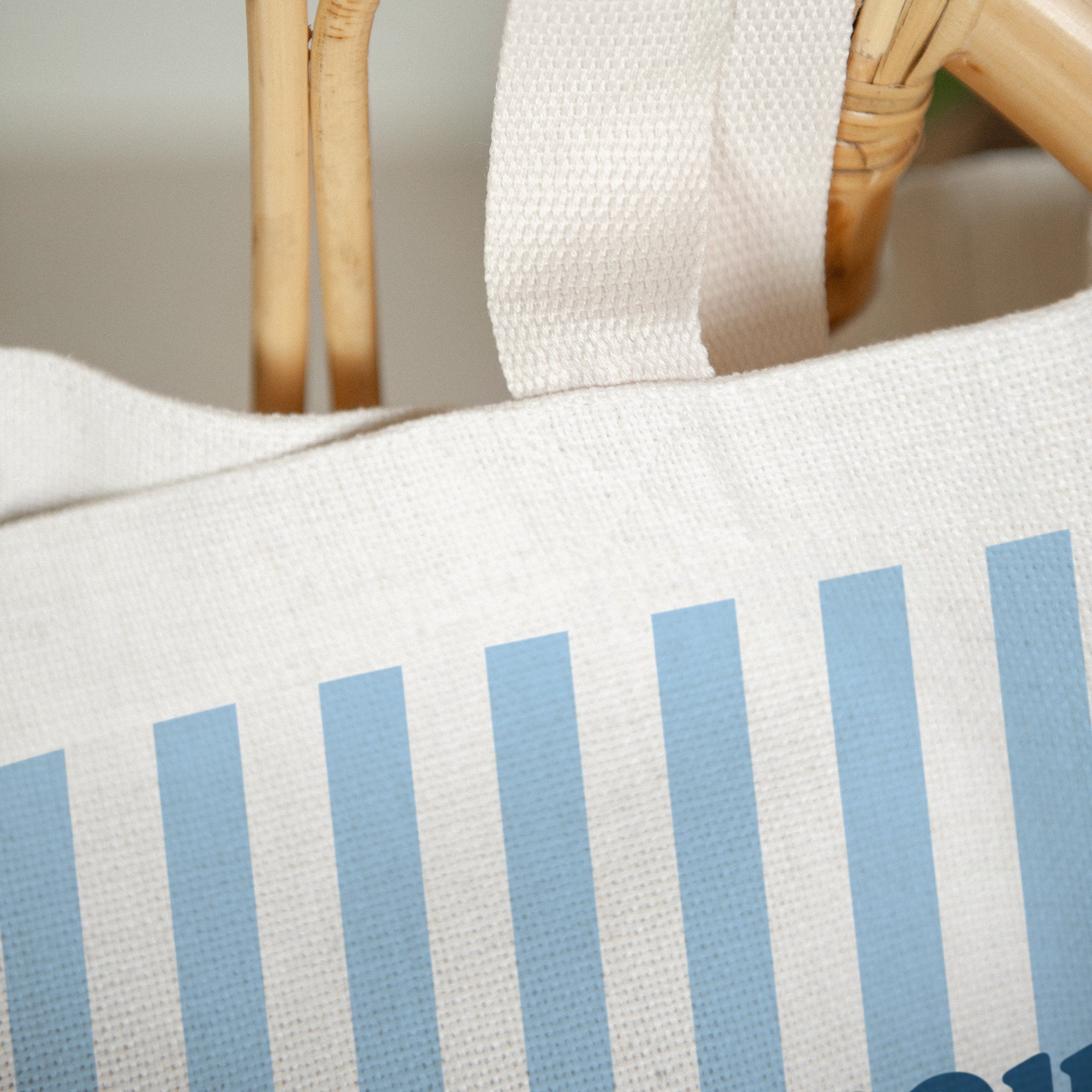 Tote bag Objets Anse en toile L'amour à la plage bleu photo N° 3
