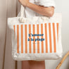 Sac cabas Objets Anse en corde L'amour à la plage orange photo N° 2