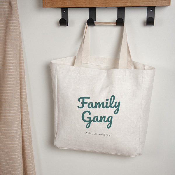 Tote bag Objets Anse en toile Family Gang photo