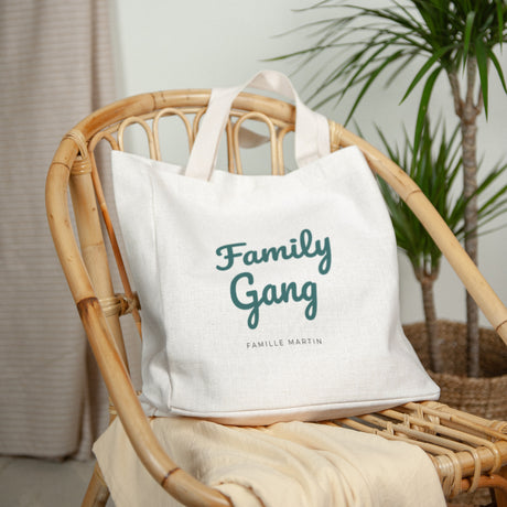 Tote bag Objets Anse en toile Family Gang