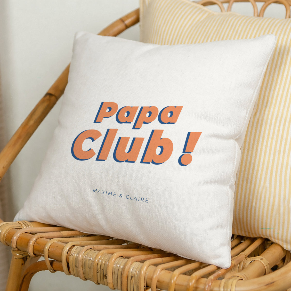 Coussin Objets Beige naturel PAPA CLUB photo N° 1