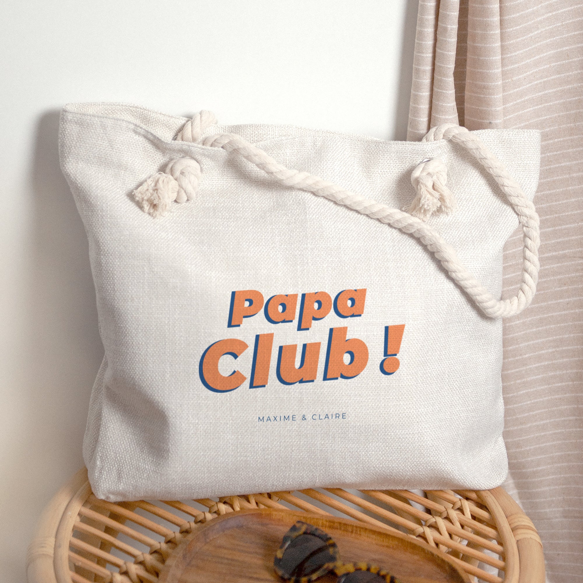 Sac cabas Objets Anse en corde PAPA CLUB photo N° 1