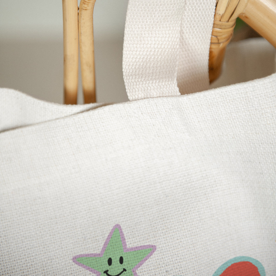 Tote bag Objets Anse en toile Stickers d'Amour photo N° 3