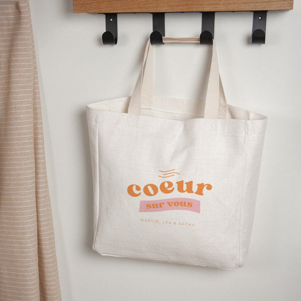 Tote bag Objets Anse en toile Cœur sur vous photo