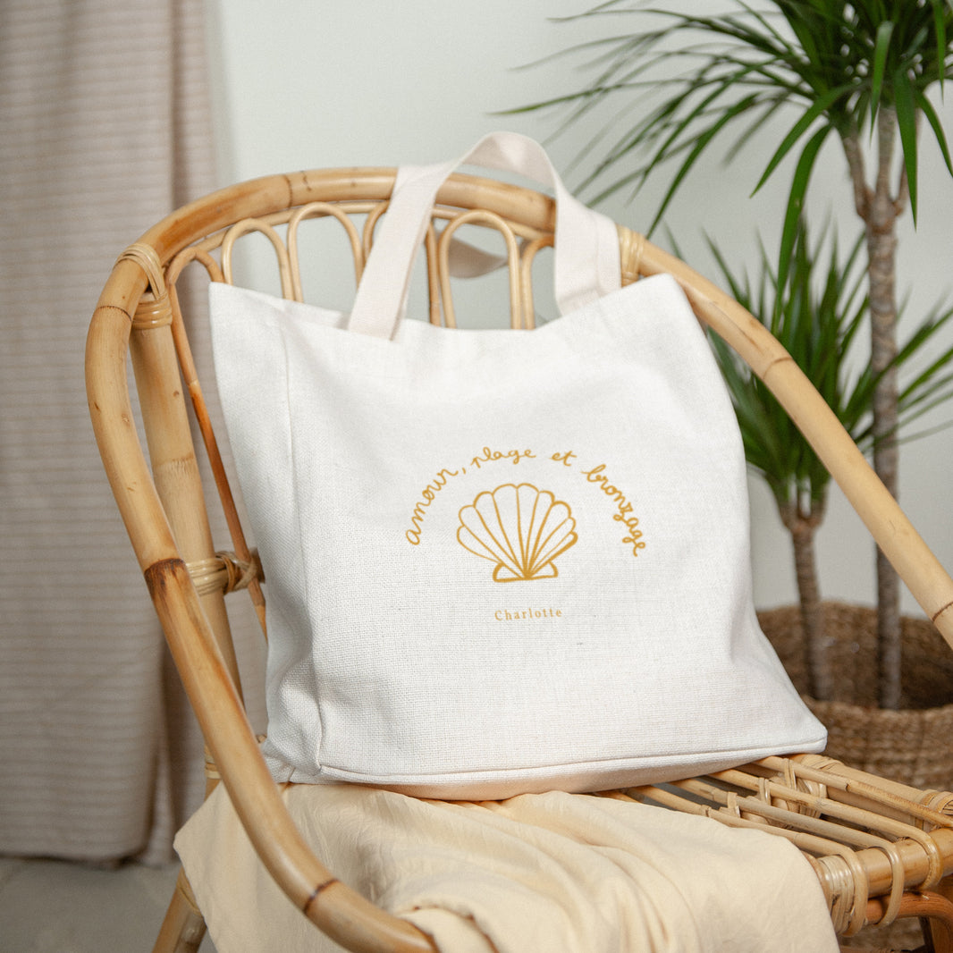 Tote bag Objets Anse en toile Amour, plage & bronzage photo N° 2