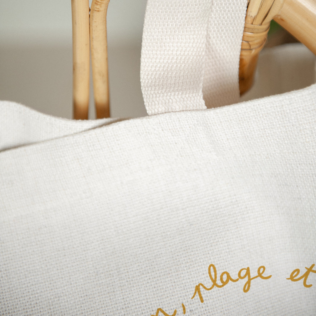 Tote bag Objets Anse en toile Amour, plage & bronzage photo N° 3