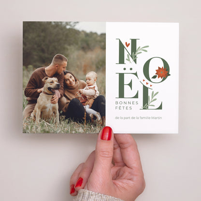 Carte de Noel Fin d'année Paysage Lettres de Noël photo N° 2