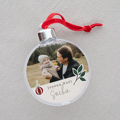 Boule de Noël Fin d'année Ronde Stickers noël