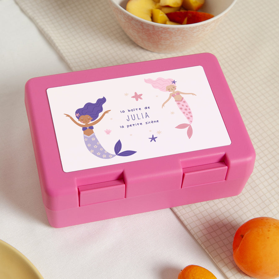 Boite goûter Objets Rose La boîte de la petite sirène photo