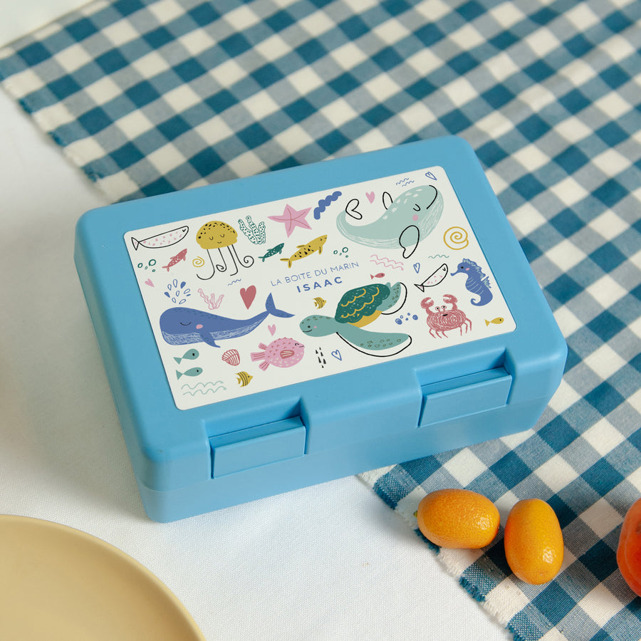 Boite goûter Objets Bleue Balade en mer photo