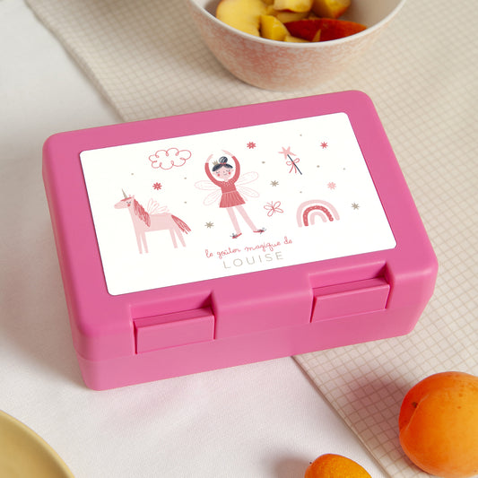 Boite goûter Objets Rose La fée Gourmande photo