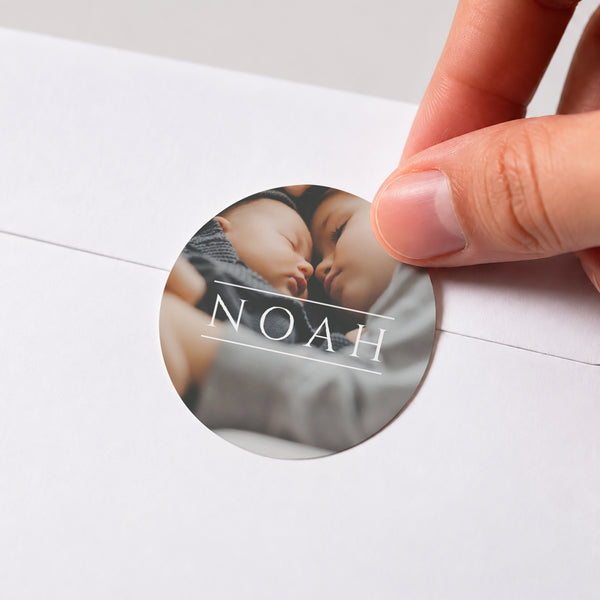 Sticker Naissance Rond La Rencontre photo