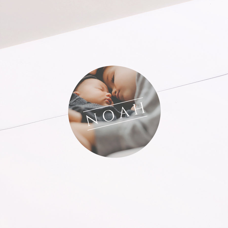 Sticker Naissance Rond La Rencontre photo