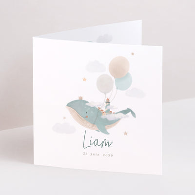 Faire-part naissance marin