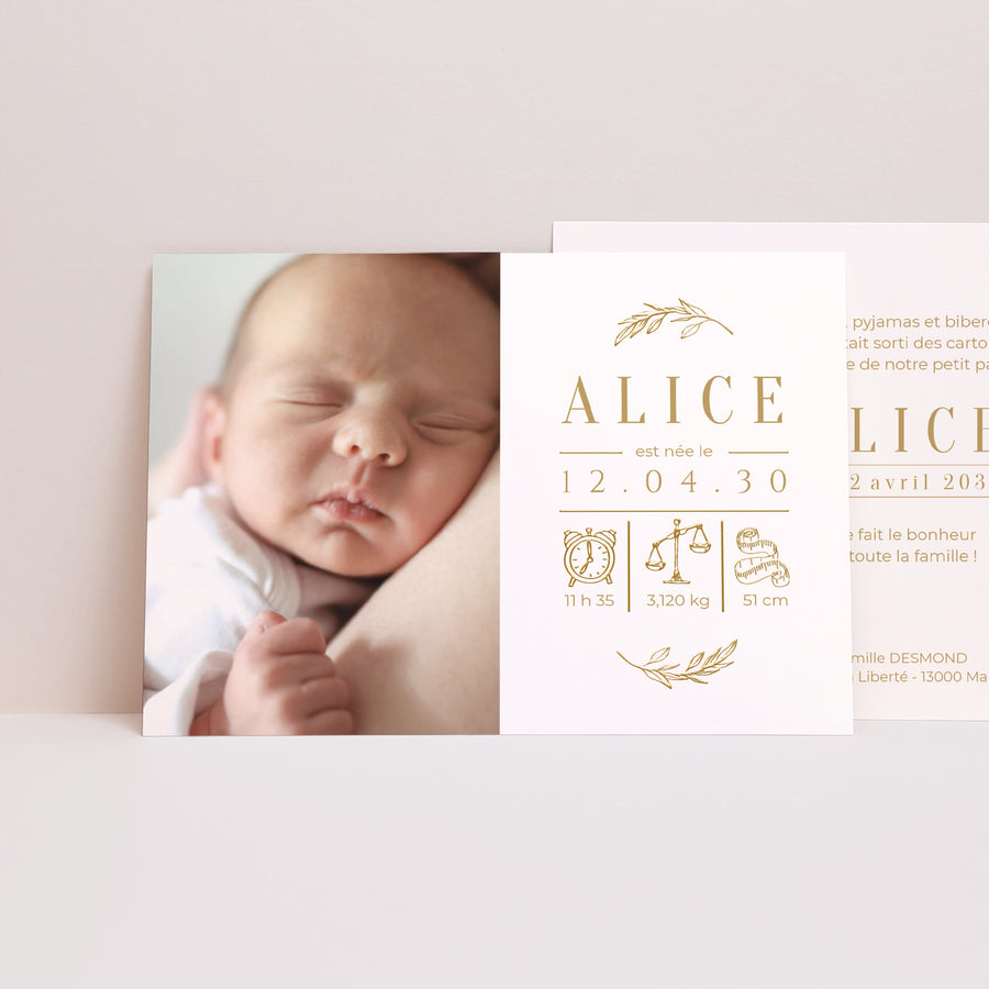 Faire-part Naissance Paysage Laurette photo