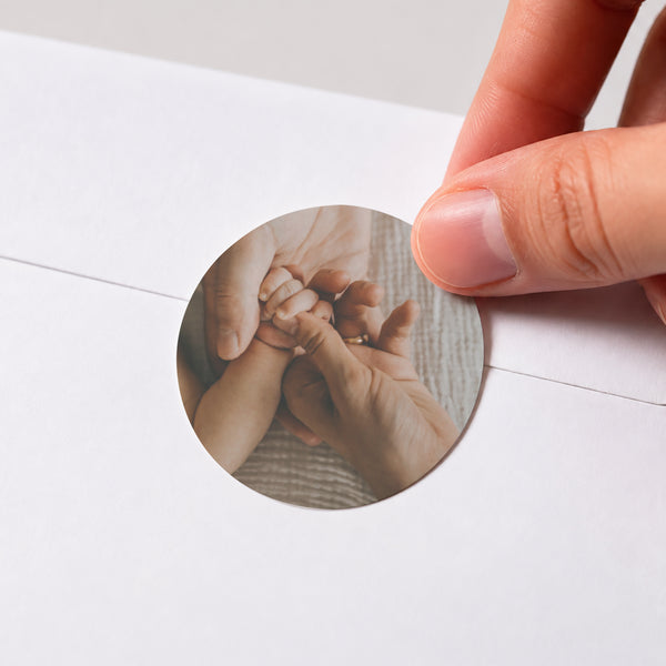 Sticker Naissance Rond Laurette photo