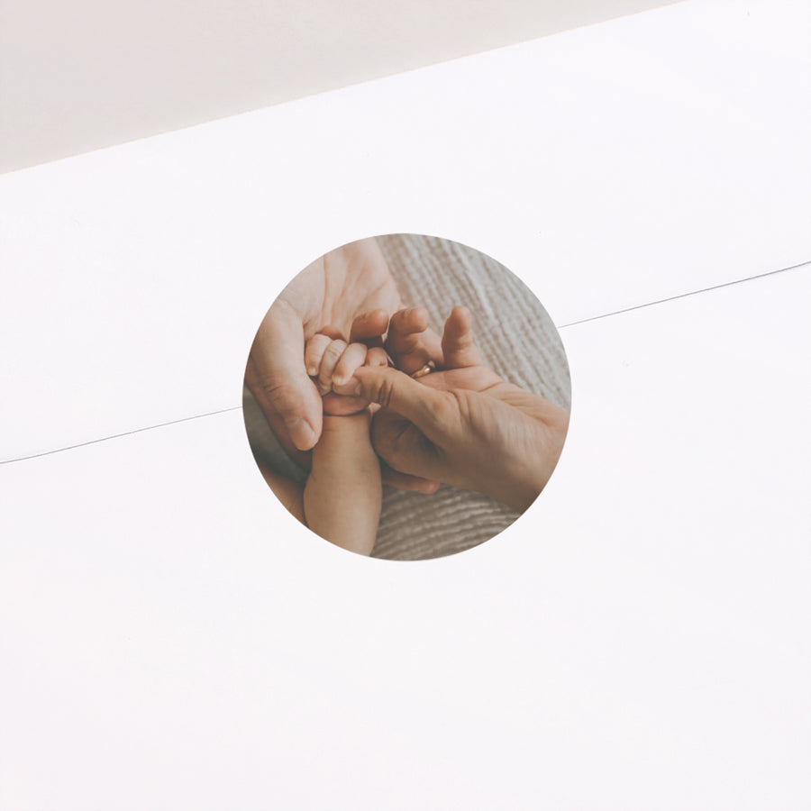 Sticker Naissance Rond Laurette photo