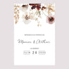 Panneau bienvenue Mariage Portrait 60 x 90 cm Fleurs séchées des prés photo N° 2
