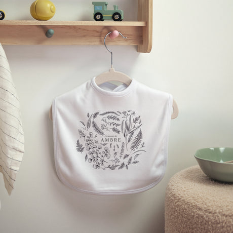 Bavoir Tissu Herbier chouchou