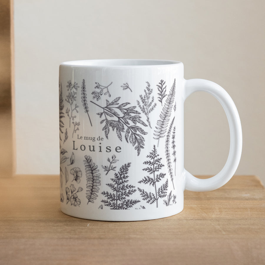 Mug Objets Blanc Herbier chouchou photo