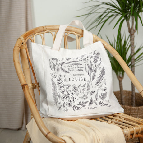 Tote bag Anse en toile Herbier chouchou