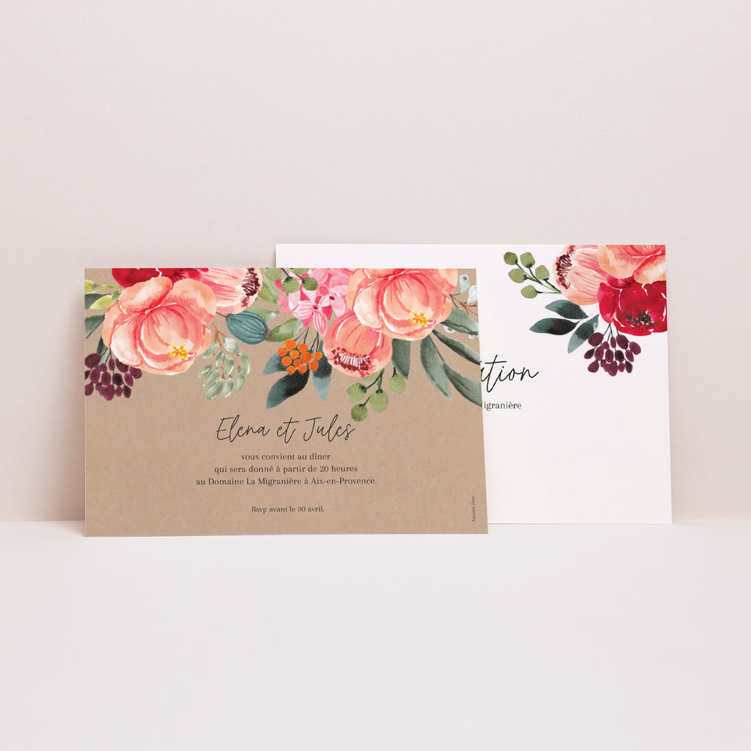 Invitations Mariage Paysage Pop's Flowers photo N° 2