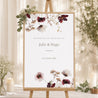 Panneau bienvenue Mariage Portrait 60 x 90 cm Fleurs Séchées des Prés II photo N° 1