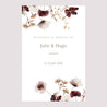 Panneau bienvenue Mariage Portrait 60 x 90 cm Fleurs Séchées des Prés II photo N° 2