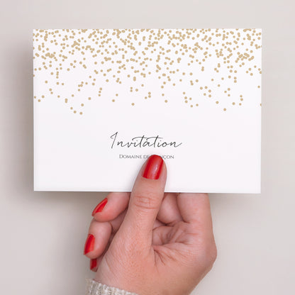 Invitations Mariage Paysage Confettis photo N° 3