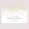 Panneau bienvenue Mariage Paysage 90 x 60 cm Confettis photo N° 2