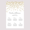 Plan de table Mariage Portrait Confettis photo N° 2