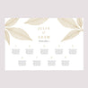 Plan de table Mariage Paysage 90 x 60 cm Feuilles dorées photo N° 2