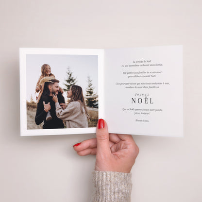Carte de Noel Fin d'année Carré double volet Multiphotos photo N° 2