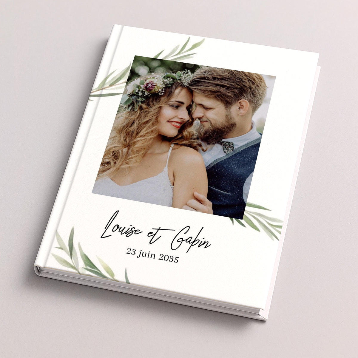 Album photo Mariage A4 portrait 48 pages Feuilles d'Olivier photo N° 4