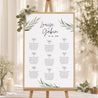 Plan de table Mariage Portrait 60 x 90 cm Feuilles d'Olivier photo N° 1