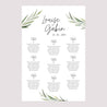 Plan de table Mariage Portrait 60 x 90 cm Feuilles d'Olivier photo N° 2