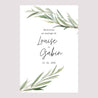 Panneau bienvenue Mariage Portrait 60 x 90 cm Feuilles d'Olivier photo N° 2