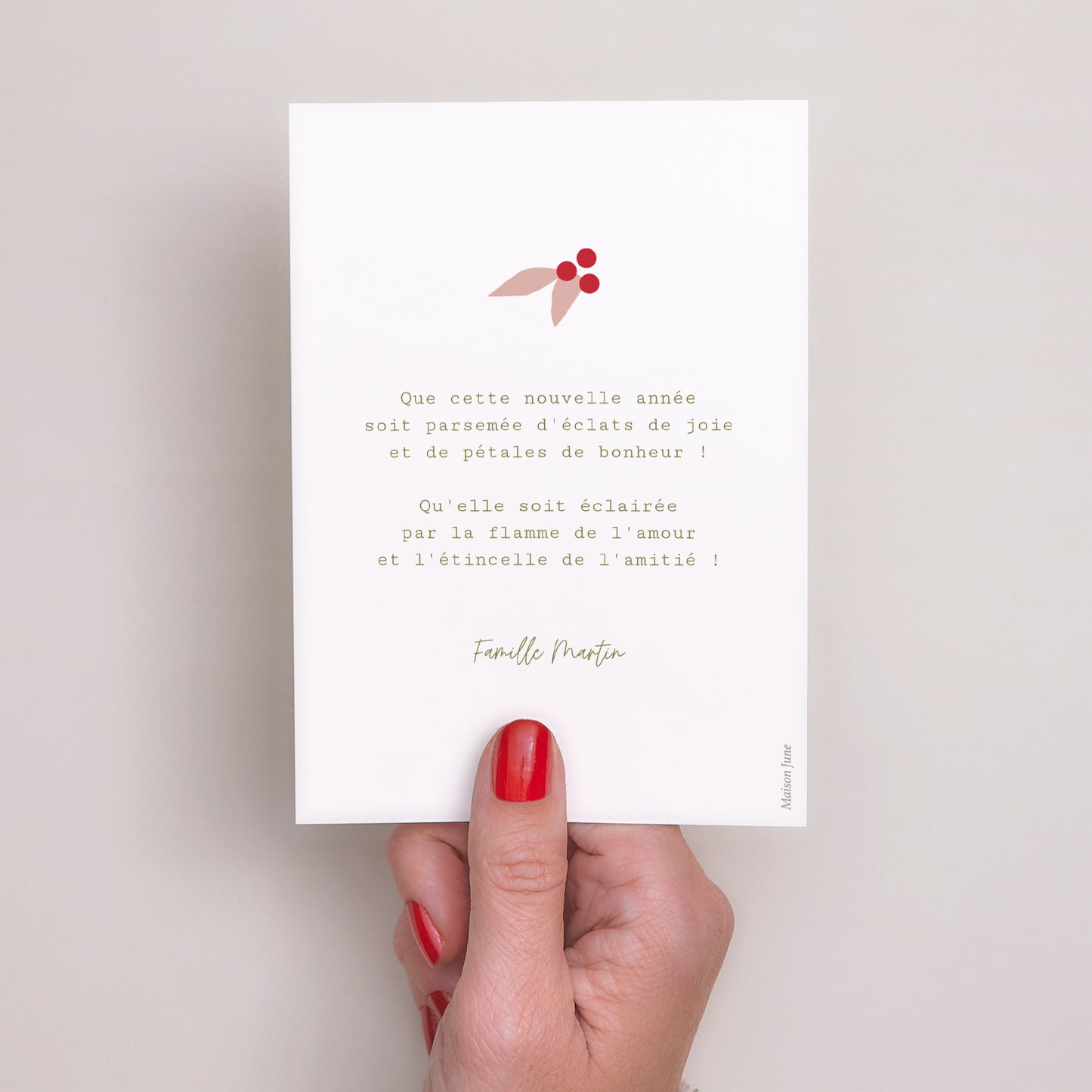 Carte de Noel Fin d'année Portrait Merry Christmas photo N° 3