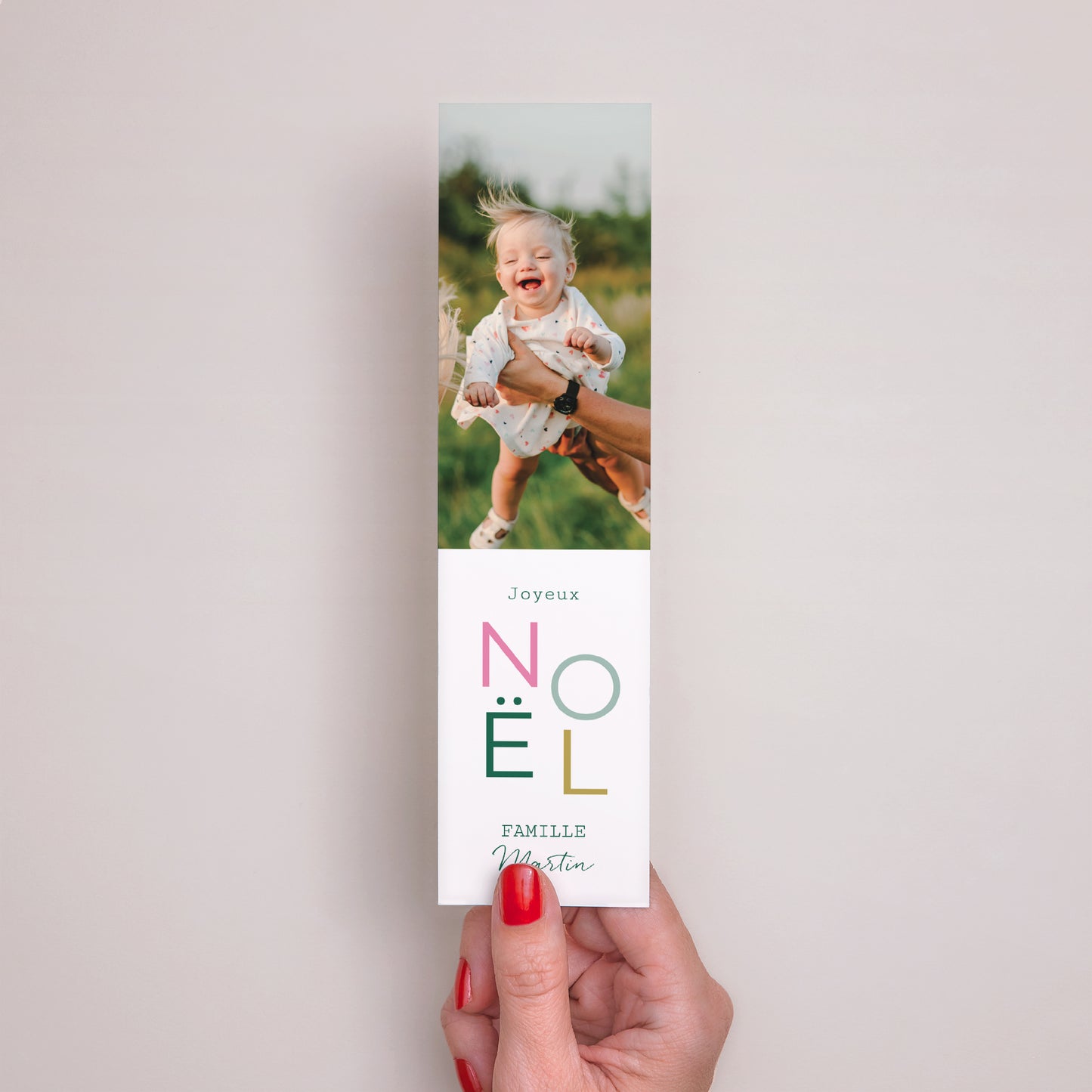 Carte de Noel Fin d'année Marque-page Jours heureux photo N° 2