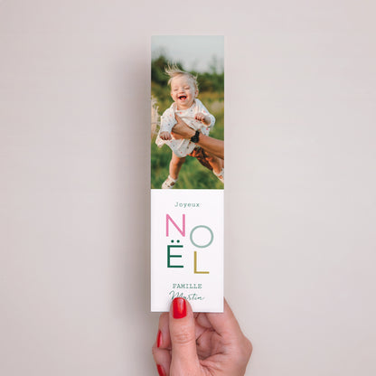 Carte de Noel Fin d'année Marque-page Jours heureux photo N° 2