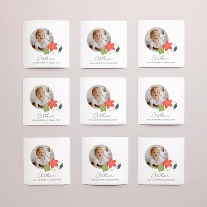 Carte de Noel Fin d'année Lot de 9, magnétique Tourbillon enchanté photo N° 3