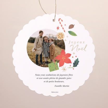 Carte de Noel Fin d'année À suspendre Tourbillon enchanté photo N° 2