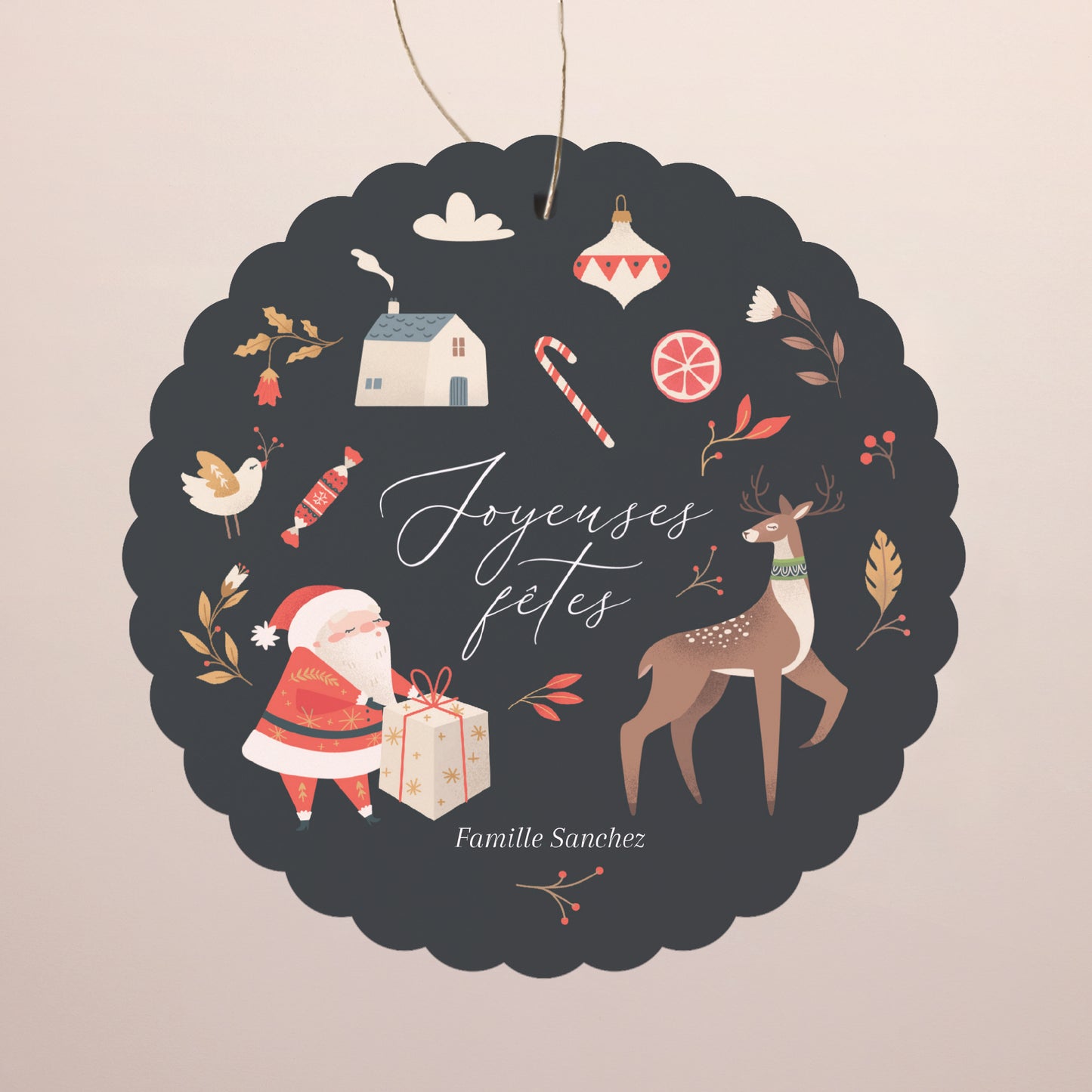 Carte de voeux Objets À suspendre Ho Ho Ho photo N° 1