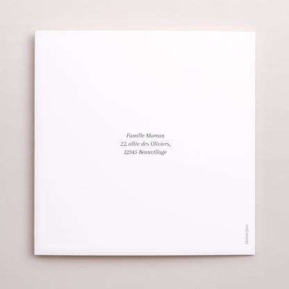 Carte de Noel Fin d'année Carré double volet Multiphotos rouge photo N° 3